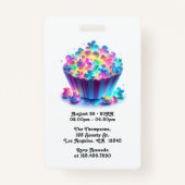 Vip-pas voor verjaardagsfeestje van disco - Let's  Badge (Achterkant)