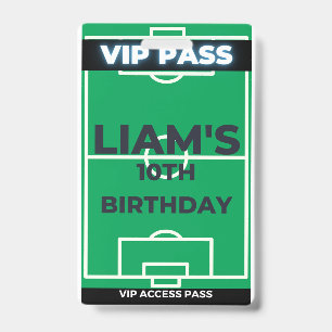VIP-pas voor voetbal verjaardagsfeestje Badge