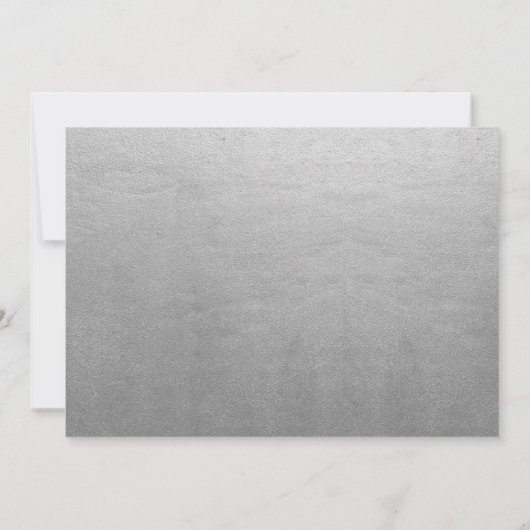 VIP Pass 25th Jubileum Ticket Faux Silver Kaart (Achterkant)