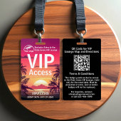 VIP Pass-badge | Aangepaste Palm Grove QR-code & L Badge