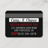 VIP Pass Credit Kaart Foto Birthday (Achterkant)