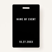 VIP Pass Event Badge (Achterkant)