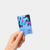 VIP Pass Glow in Dark Party UNIQUE INVITATION IDEA Badge (Handheld)