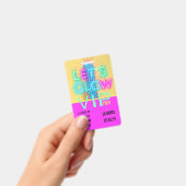 VIP Pass Glow in Dark Party UNIQUE INVITATION IDEA Badge (Handheld)