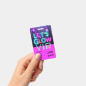 VIP Pass Glow in Dark Party UNIQUE INVITATION IDEA Badge (Handheld)