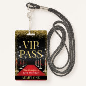 VIP Pass Hollywood Red Carpet Uitnodiging voor ver Badge (Achterkant met draagriem)