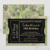 VIP Pass Party Advertentie Ticket Kaart (Voorkant / Achterkant)