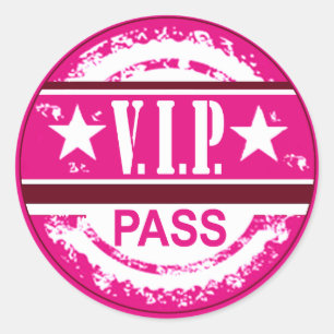 VIP Pass Party Sticker (orchidee)