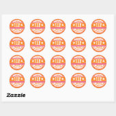 VIP Pass Party Sticker (pompoen heet roze) (Vel)