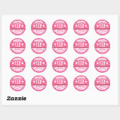 VIP Pass Party Sticker (roze) (Vel)