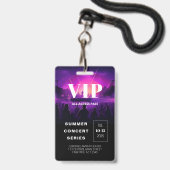 VIP Pass QR Code Concert Badge (Voorzijde met lanyard)