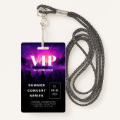 VIP Pass QR Code Concert Badge (Voorkant met draagriem)