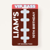 VIP-passagepartij Football Birthday Badge (Voorkant)