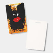 VIP Plastic Badge (Voor- en achterkant)