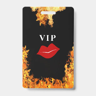 VIP Plastic Badge