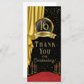 VIP, Red Carpet Birthday, Hollywood Birthday Menu (Voorkant / Achterkant)