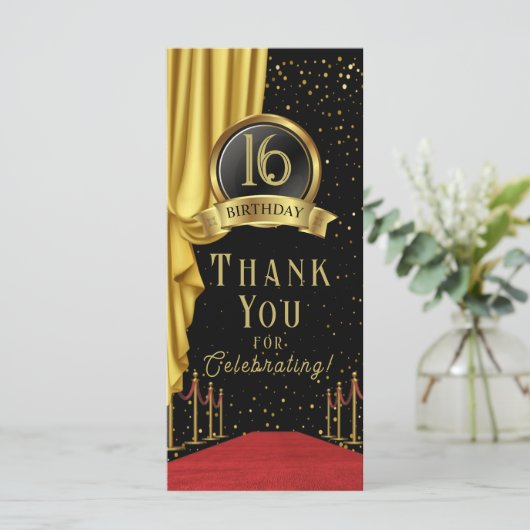 VIP, Red Carpet Birthday, Hollywood Birthday Menu (Staand voorkant)