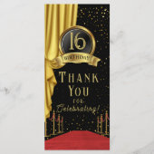 VIP, Red Carpet Birthday, Hollywood Birthday Menu (Voorkant)