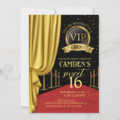 VIP, Red Carpet Birthday, Hollywood Birthday, Swee Kaart (Voorkant)