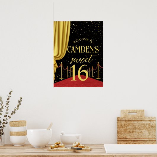 VIP, Red Carpet Birthday, Hollywood Birthday, Swee Poster (Keuken)