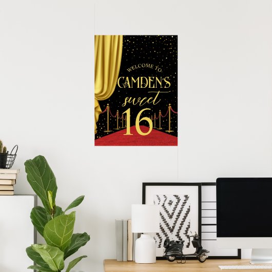 VIP, Red Carpet Birthday, Hollywood Birthday, Swee Poster (Thuiskantoor)