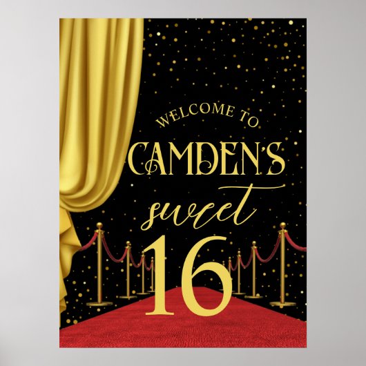 VIP, Red Carpet Birthday, Hollywood Birthday, Swee Poster (Voorkant)