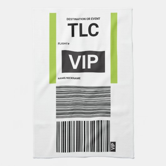 VIP REIS THEE HANDDOEK (Verticaal)