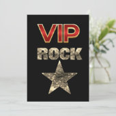 VIP Rock Star Verjaardag Kaart (Staand voorkant)