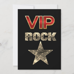 VIP Rock Star Verjaardag Kaart