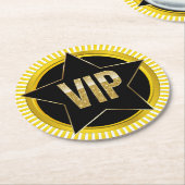 VIP RONDE KARTONNEN ONDERZETTER (Gebogen)