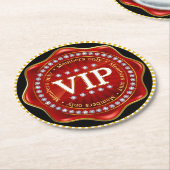 VIP RONDE KARTONNEN ONDERZETTER (Gebogen)