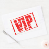 VIP rubberstempel effect Rechthoekige Sticker (Envelop)