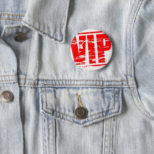 VIP rubberstempel effect Ronde Button 5,7 Cm (In situ)