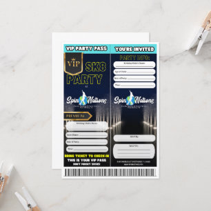 VIP Schaats Party Uitnodigingen