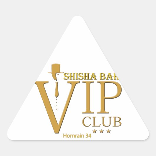 VIP Shisha Fanartikel Sticker (Voorkant)