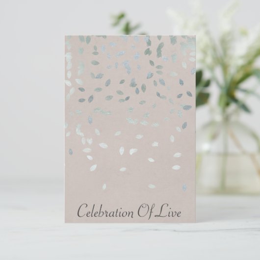 Vip Silver Pastel, levend Kaart (Staand voorkant)