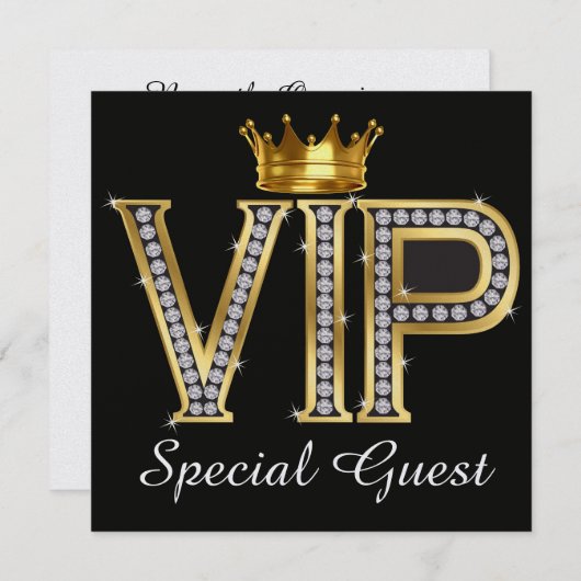 VIP Special Guest - SRF Kaart (Voorkant / Achterkant)