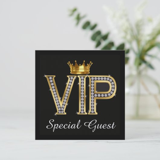 VIP speciale gast 2 - Uitnodiging (Staand voorkant)