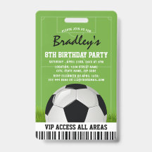 VIP Sportpas Kinderen Voetbal Verjaardagsfeestje