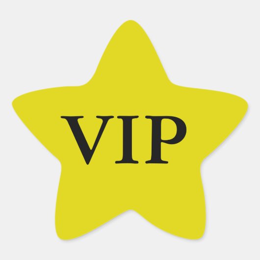 VIP Star Stickers (Voorkant)