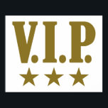 VIP-sterren Poster<br><div class="desc">VIP zeer belangrijke Persoon Ster Verjaardag vrijgezellenfeest Baas ster kantoor humor vrijgezellenfeest terug backstage toegang alle gebied gouden sterren</div>