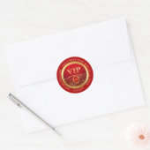 VIP Sticker Royal Rood en Goud (Envelop)