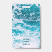 VIP-strandfeest met volledige toegang voor de zome Badge (Achterkant)