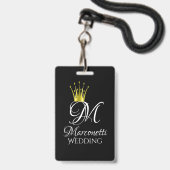 VIP Team Bride Badge (Achterkant met koord)