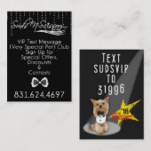 VIP Text Club Visitekaartje (Voorkant / Achterkant)