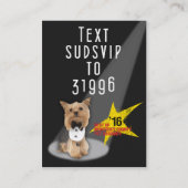 VIP Text Club Visitekaartje (Achterkant)