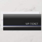 VIP-TICKET Einladungskarten (blau) Kaart (Achterkant)
