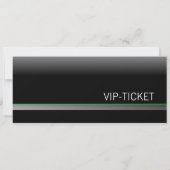 VIP-TICKET Einladungskarten (grün) Kaart (Achterkant)