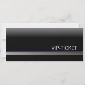 VIP-TICKET Einladungskarten (ocker-orange) Kaart (Achterkant)