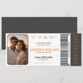 VIP Ticket Foto Opslaan De Datum Kaart (Voorkant / Achterkant)